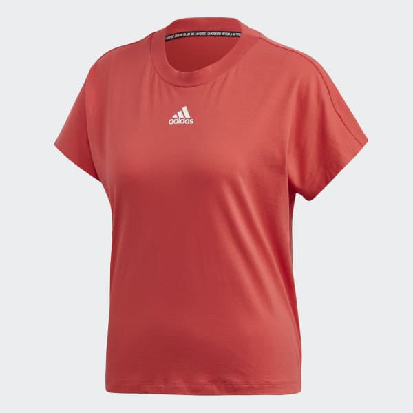 adidas Must Haves 3 Stripes Tee Red adidas Thailand