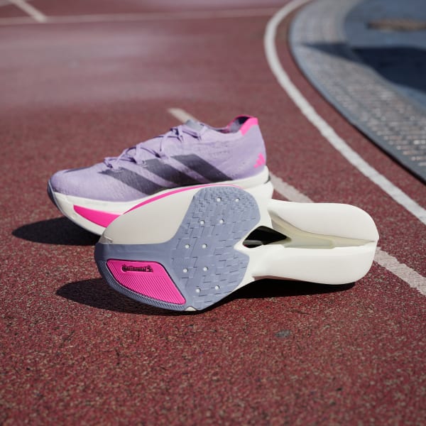 Μωβ Παπούτσια για τρέξιμο Adizero Prime X3 STRUNG