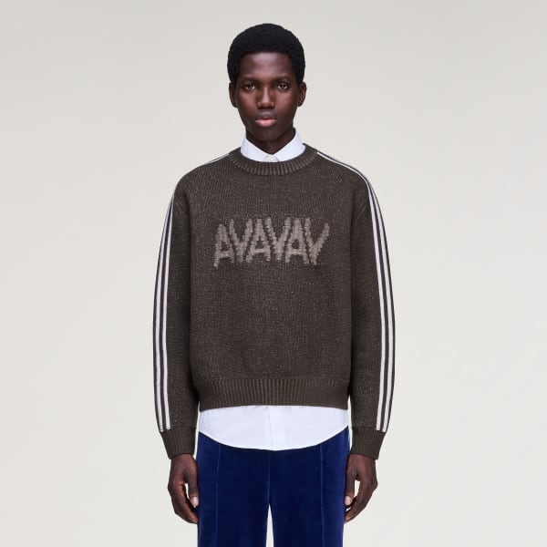 Braun adidas Originals by Avavav Strickpullover
