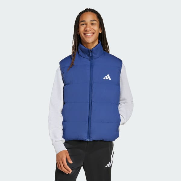 Blue Essentials Climawarm 3-Stripes Puffer Down Vest
