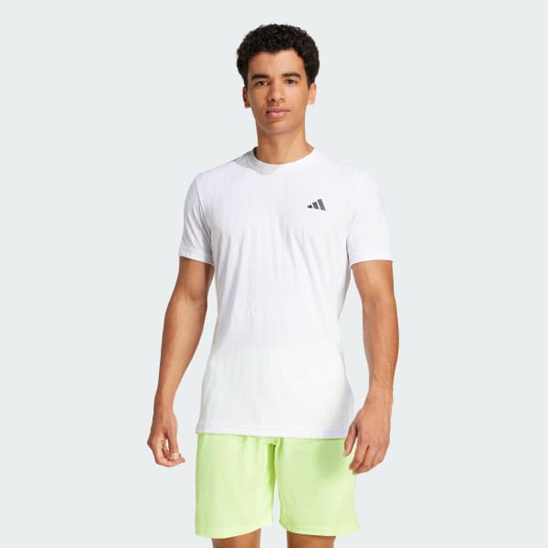 Camiseta Tennis Climacool+ AIRCHILL FreeLift - Branco adidas
