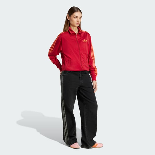 Burgundy Adicolor Classic Firebird Loose Track Top