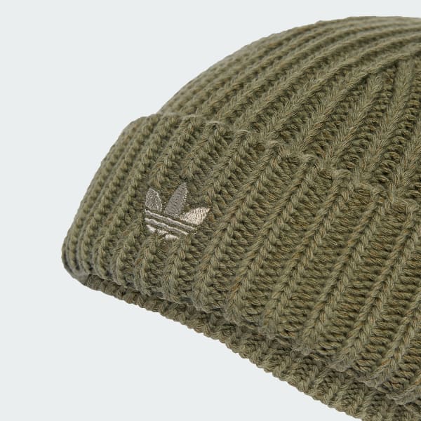 Groen Fisherman Korte Beanie