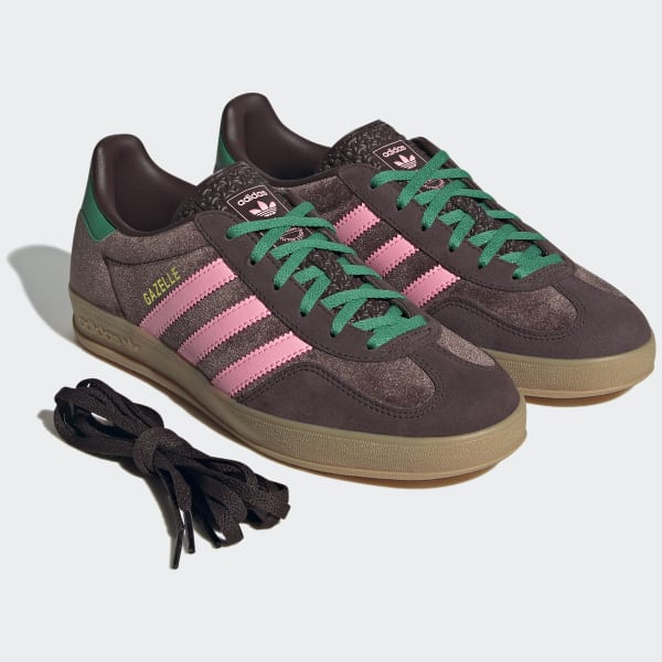 靴 adidas GAZELLE adidas Gazelle Indoor Womens Sneakers, Collegiate Green