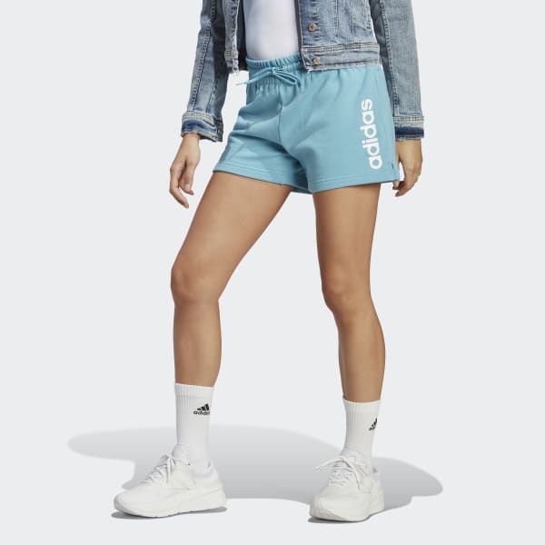 Niebieski Essentials Linear French Terry Shorts