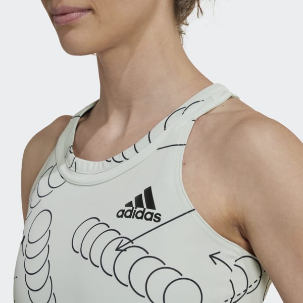 Groen Club Tennis Graphic Tanktop CD777