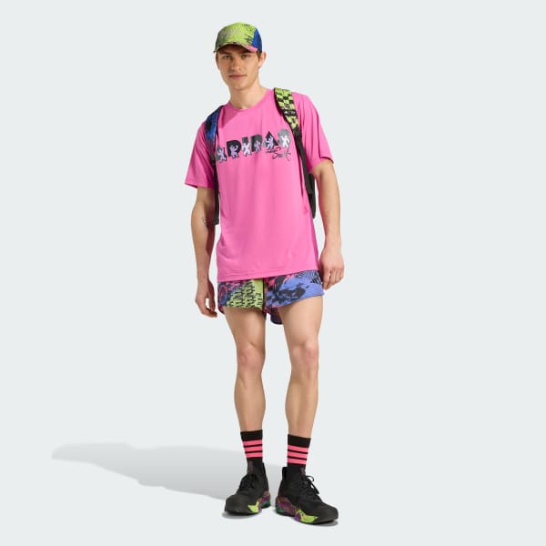 สีชมพู เสื้อยืด adidas x Jeremy Scott