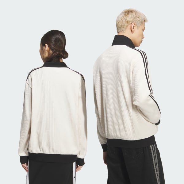 สีขาว เสื้อแทรค WAFFLE CLASSIC