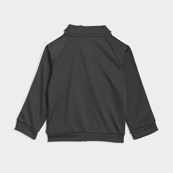 Zwart 3-Stripes Tricot Trainingspak