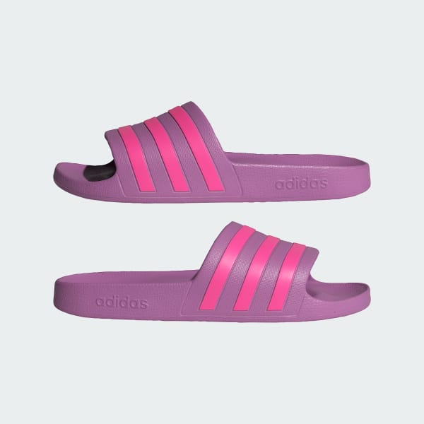 adidas Adilette Aqua Slides - Purple | Free Shipping with
