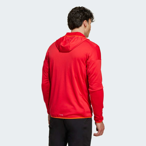 Rouge Veste à capuche molleton léger Terrex Xperior CLIMAWARM