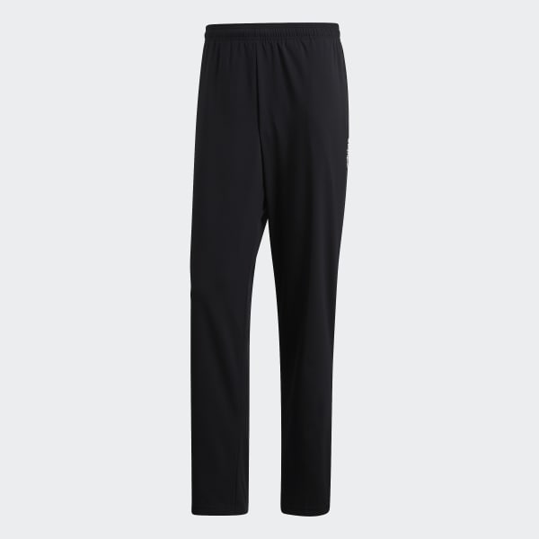 adidas Men's Essentials Plain Open Hem Stanford Trousers in Black ...