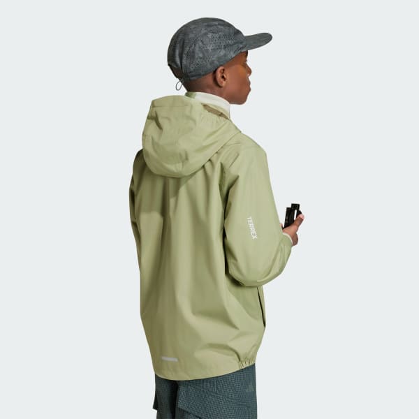 Vert Veste de pluie Terrex Kids Multi 2 couches CLIMAPROOF