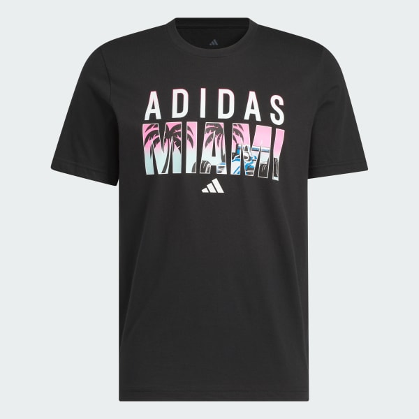 Black Miami Motorsport Vibes Graphic Tee
