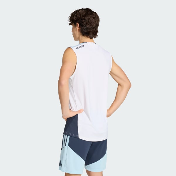Blanco Camiseta sin mangas de entrenamiento Tiro Pro de la Selección Argentina 26