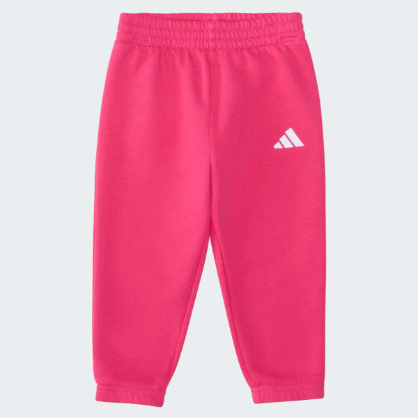 Pink 2-Piece Long Sleeve Fleece Pullover & Jogger Set