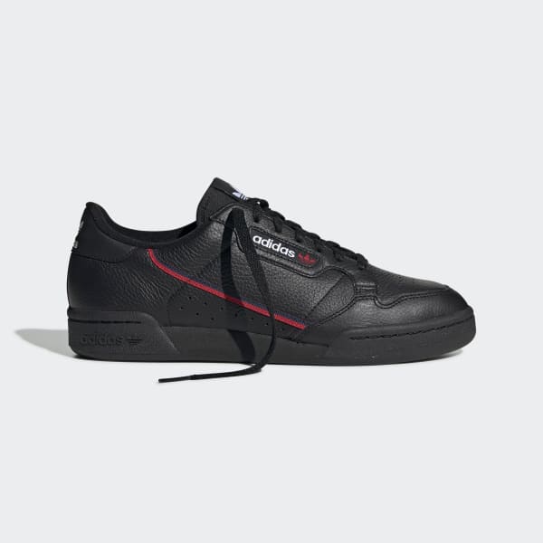 adidas continental 80 black gum sole