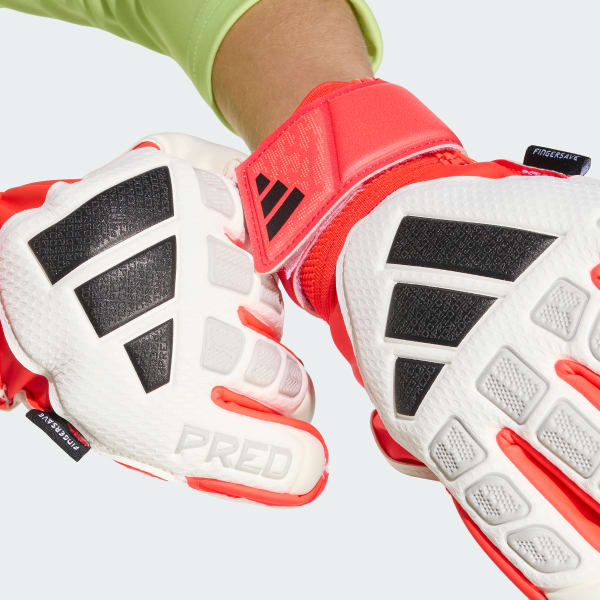 Branco LUVAS DE GUARDA-REDES PREDATOR FINGERSAVE JUNIOR