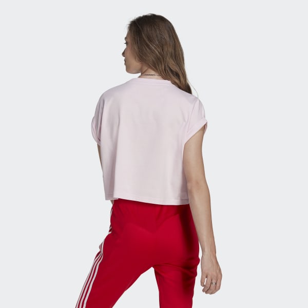 Adicolor Classics Short Trefoil Tee - Pink | Women's Lifestyle | adidas CA