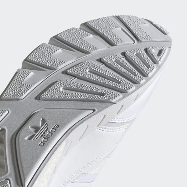 White ZX 1K Boost 2.0 Shoes LWO32