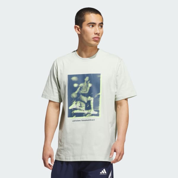 Green adidas Basketball Graphic Tee