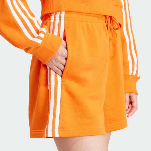 Adidas shorts orange stripes shop