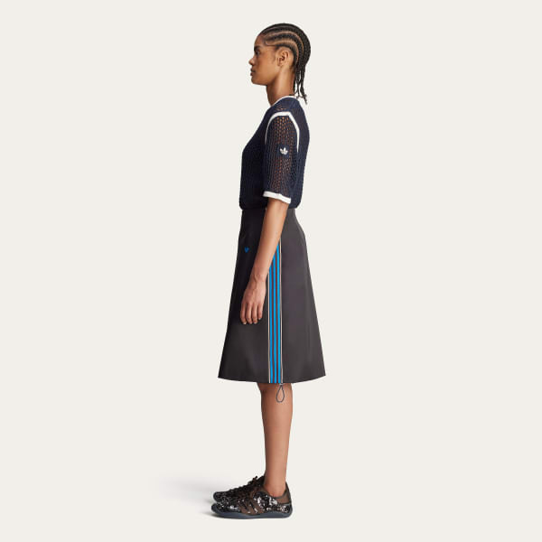 注目コラボ【adidas】ウェールズ・ボナー サテンスカート アディダス ウェールズ・ボナー サテンスカート - ブラック