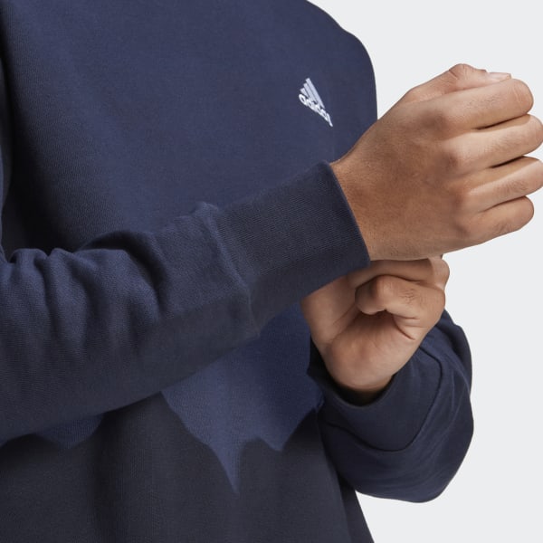 adidas Essentials French Terry Embroidered Small Logo Sweatshirt Blue adidas Malaysia