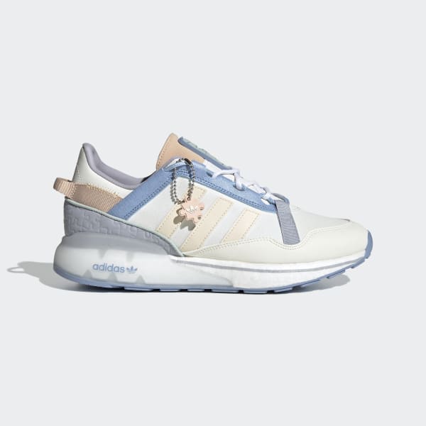 White ZX 2K Boost Pure Shoes