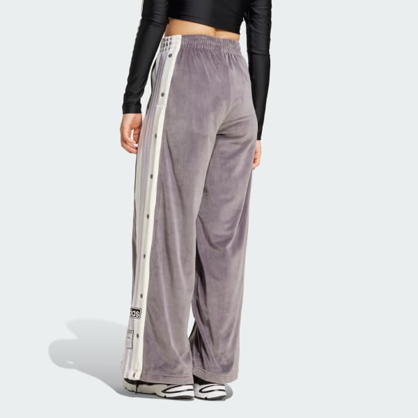 adidas Adibreak Velour Track Pants - Grey | Free Shipping