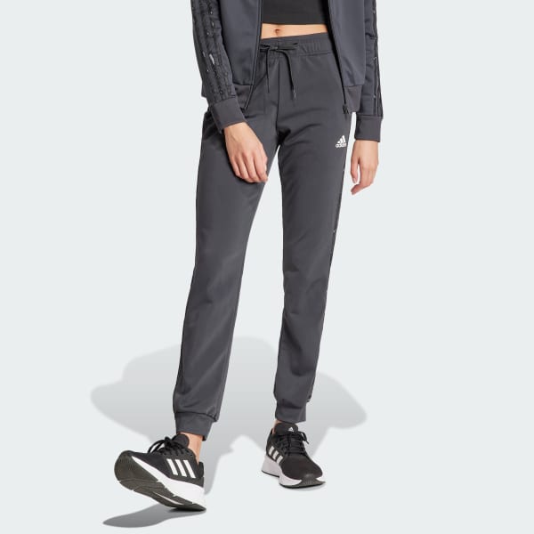 adidas Women's slim Taper black/white Tricot Tracksuit (Jacket