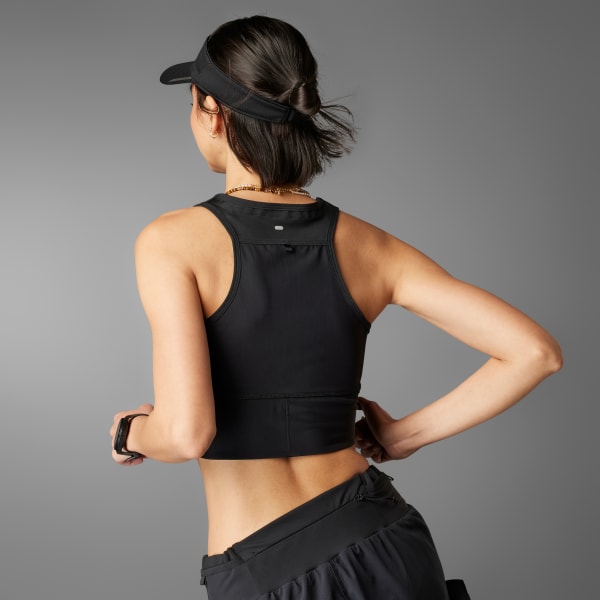 adidas Ultimate HEAT.RDY Crop Top Black adidas Thailand