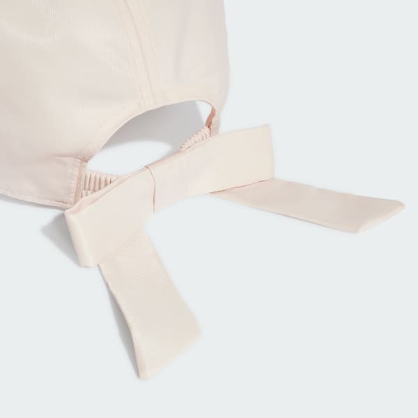 Pink Satin Cap with Bow