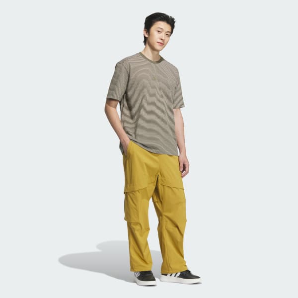 ブラウン シティエスケープ ルーズフィット ストレッチウーブン カーゴパンツ