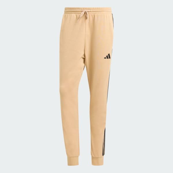 Cokelat Celana Panjang Essential 3-Stripes French Terry