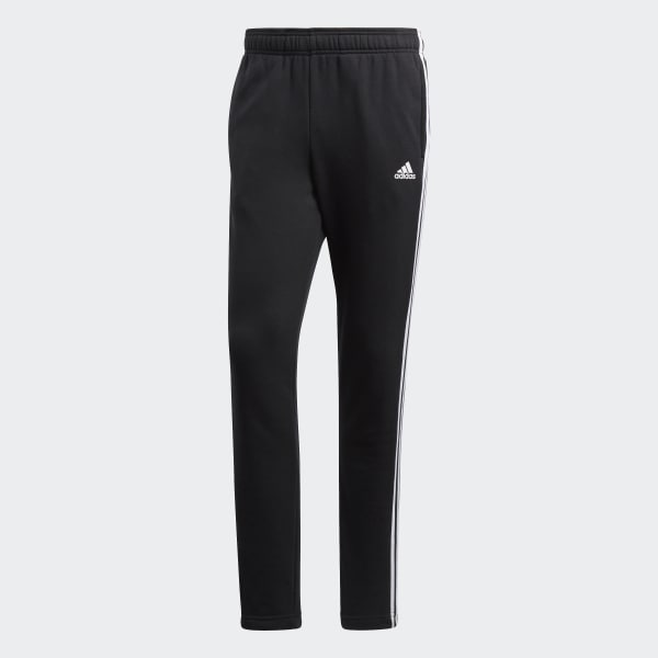Schwarz Essentials 3-Stripes French Terry Joggers