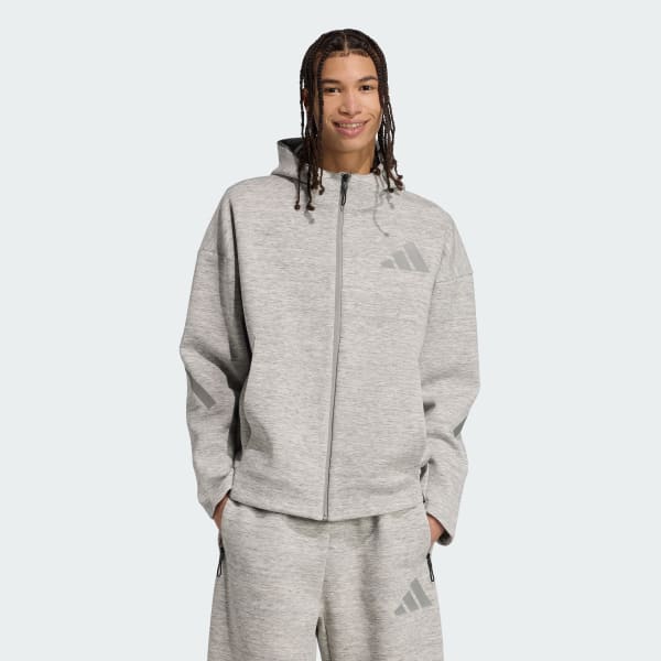 SupplieR フルジップパーカー なな adidas Z.N.E.プレミアム フルジップ パーカー - グレー