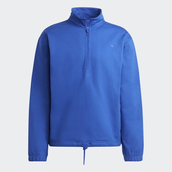 Blue Adicolor Contempo Half-Zip Crew Sweatshirt