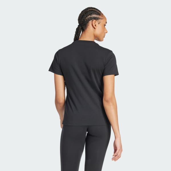 Black Essentials Logo Tee