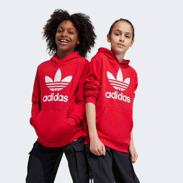 Adidas trefoil hoodie multicolor clearance