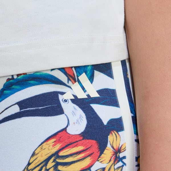 SHORTS CICLISMO PLUS SIZE adidas x FARM RIO - Cinza adidas