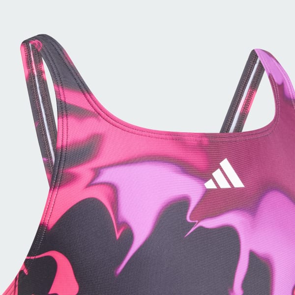 Lilla Tie Dye V-back Badedrakt