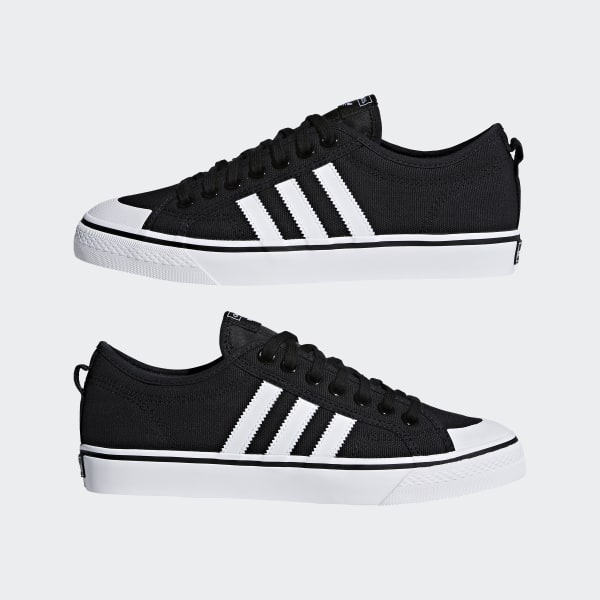 Nizza Core Black and White Shoes | Originals | adidas US