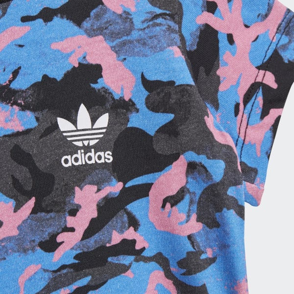 modrá Tričko Allover Print Camo
