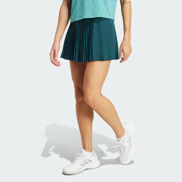 Green Tennis Pro Climacool Pleated Skirt