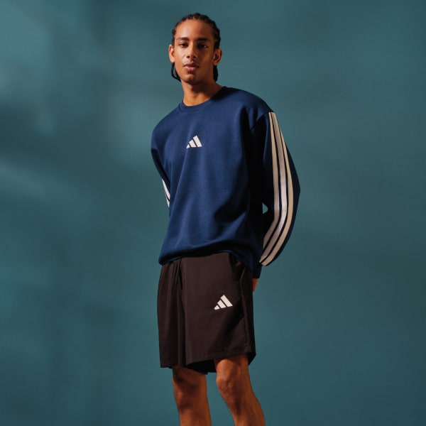 Essentials 3-Stripes Fleece Sweatshirt
