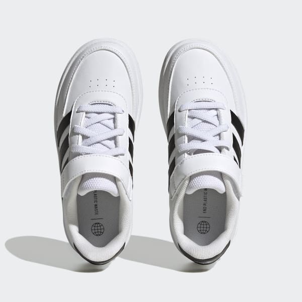 Blanco Tenis Breaknet Lifestyle adidas Court Pasadores Elásticos y Tira Ajustable de Cierre por Contacto