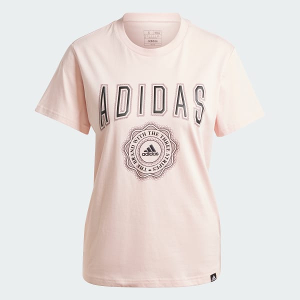 Pink Collegiate Graphic Tee