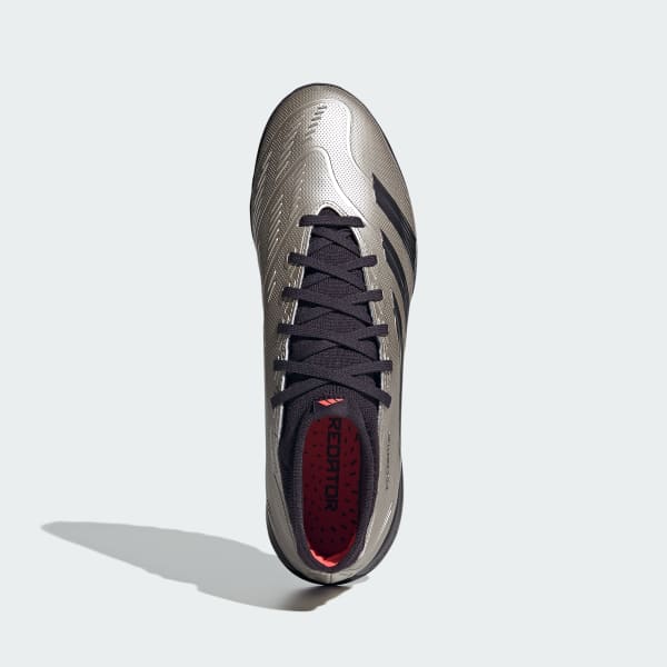 Gris Zapatos de Fútbol Predator League Corte Medio Césped Artificial