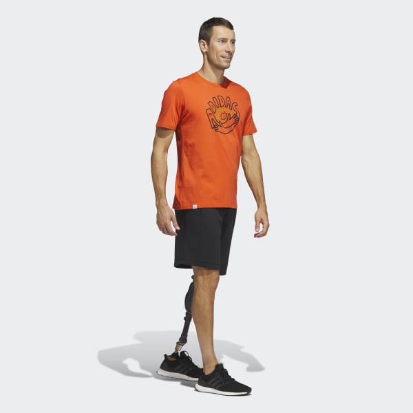 Rojo Remera adidas Change Through Sports Earth Estampada